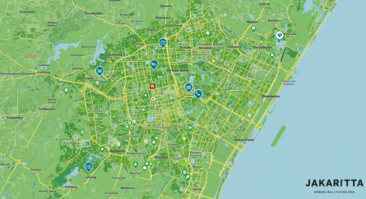 Explore Jakarta's Urban Green Spaces Map