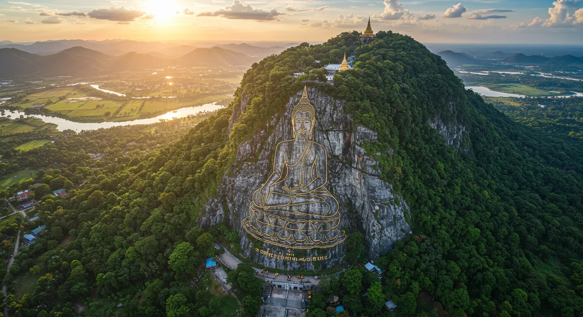 Exploring Khao Chi Chan Buddha Mountain's Natural Surroundings
