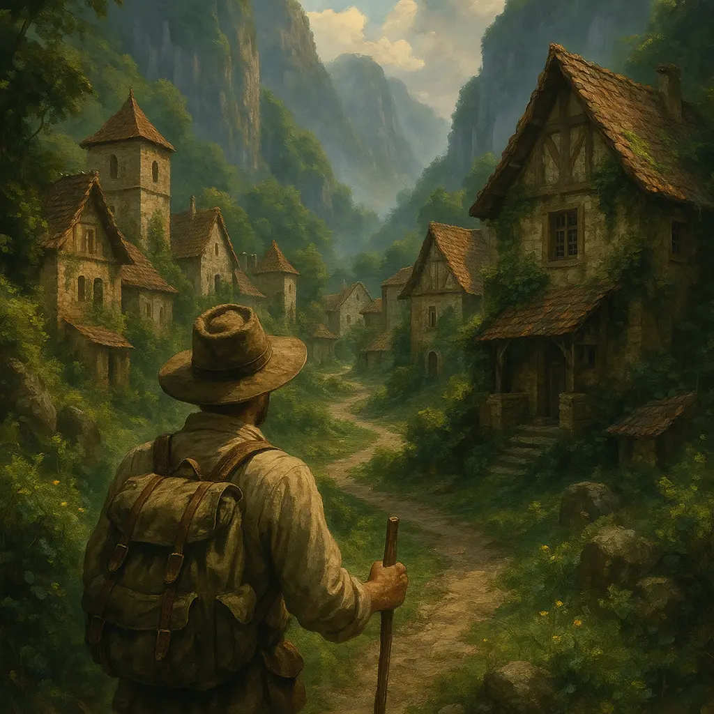 Nature enthusiast exploring a beautiful national park with pristine wilderness, mountains, and diverse wildlife habitats